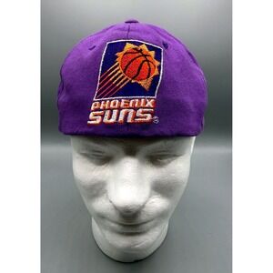 Rare Vintage Starter Phoenix Suns Purple Hat NBA Sunburst Logo Fitted Beanie 90s
